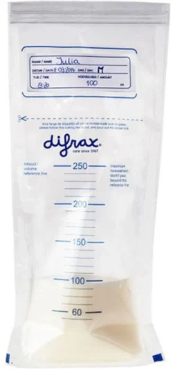 Sacs De Rangement Pour Lait Maternel Difrax - 20 Pièces -Bébé Soldes Boutique 558x1200