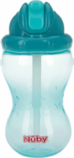 Nuby Nûby - Gobelet D'entraînement - Gobelet Anti-déversement Flip-It™ - Aqua - 360ml - 12m+