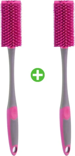 Brosse à Bouteille - Rose - Brosse Tétine - Brosse En Verre - Nettoyant Bouteille - Nettoyage