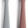Cuillères En Silicone MUSHIE |Set 2 Pièces|Pierre, Mauve Nuageux|Bavoirs|Cuillère|Bébé|Sans BPA
