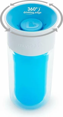 Tasse à Boire Isolée Munchkin Miracle 360 - Avec Autocollant De Personnalisation - Bleu -Bébé Soldes Boutique 649x1200 2