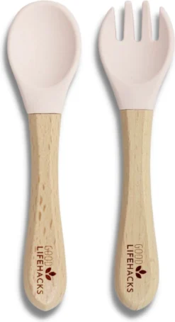 Good Lifehacks Set De Vaisselle - Vaisselle Vaisselle Pour Enfants - Siliconen - Assiette Et Bol Avec Ventouse - Antidérapant - Couverts - Set D'allaitement - Rose -Bébé Soldes Boutique 651x1200 1