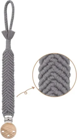 Attache-suce Boho States&Klein - Gris Brume - Durable - Style Ibiza - Cadeau De Maternité - Baby Shower - Bébé - Grijs -Bébé Soldes Boutique 662x1200 1