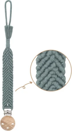 Attache-tétine Boho States&Klein - Vert Sage - Durable - Style Ibiza - Cadeau De Maternité - Baby Shower - Bébé - Vert -Bébé Soldes Boutique 662x1200