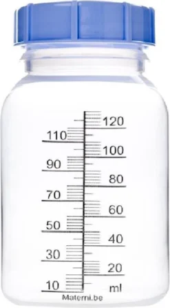 10x Biberon Materni - 120 Ml - Avec Capuchon Pour L'allaitement