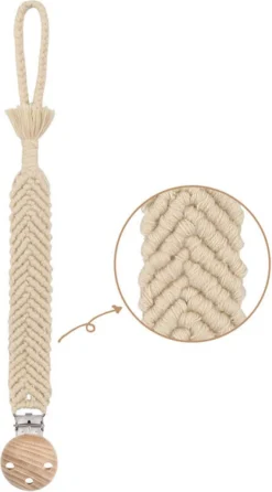 Attache-tétine Boho States&Klein - Sable Du Désert - Durable - Style Ibiza - Cadeau De Maternité - Baby Shower - Bébé - Sable -Bébé Soldes Boutique 665x1200 2