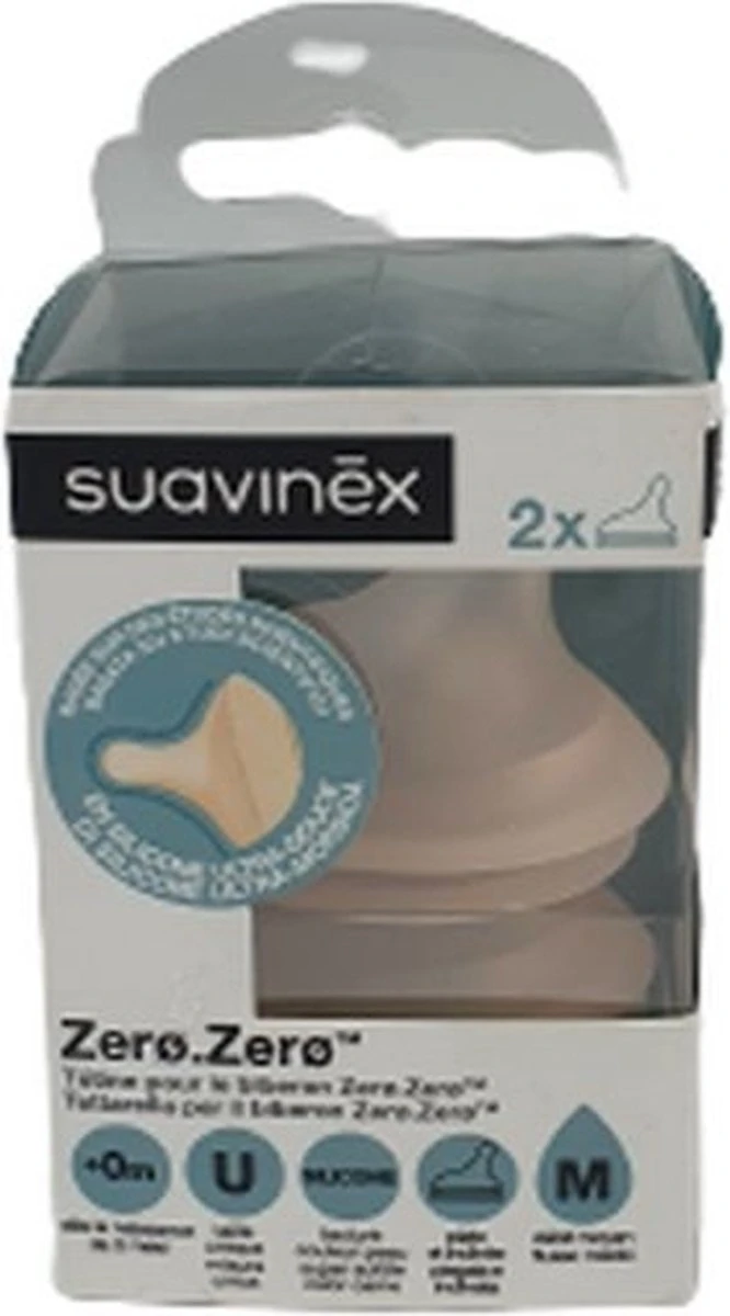 Suavinex Zero.Zero Anti-Colique Flow Medium 2 Pièces Tétine Silicone - Multicolore - Siliconen - Sucette Bébé - Tétine - Bébé 1 Suavinex Zero.Zero Anti-Colique Flow Medium 2 Pièces Tétine Silicone - Multicolore - Siliconen - Sucette Bébé - Tétine - Bébé