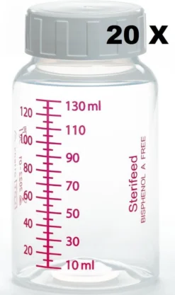 Sterifeed: Bouteille De Stockage De Lait Maternel 20 Pièces 130 Ml