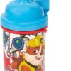Flip Top Drinking Cup Gourde Paw Patrol Avec Paille Et Cordon Pratique 2 Go - Rouge / Blauw - Plastique - 400 Ml - Gourde - Gourde - Gourde