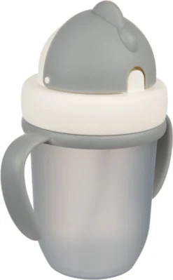 Mug Canpol Babies MATTE PASTELS Avec Tube Silicone Pliable 210ml- Gris- 210 Ml 9+ Paniers -Bébé Soldes Boutique 743x1200