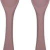 Ensemble De Couverts Pour Bébé - Couverts Couverts Pour Enfants - Couverts D'entraînement - Pliables - Flexibles - Fourchette Et Cuillère - Couverts Pour Tout-petits - Rose Pâle