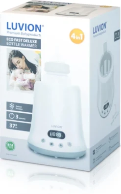 Luvion 4 En 1 Luvion Eco Fast Deluxe - Chauffe Très Rapidement - Stérilisez Avec Une Hotte à Vapeur - Gardez Au Chaud Et Dégivrez -Bébé Soldes Boutique 752x1200