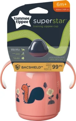 Gobelet Tommee Tippee Superstar Sippee - Avec Bec Souple - Avec Intellivalve - Technologie Antibactérienne BACSHIELD - Dès 6 Mois -300 Ml - Rouge -Bébé Soldes Boutique 755x1200 1