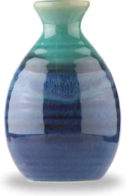 Ensemble De Saké En Céramique Traditionnel Japonais Mino Ware, Bouteilles De Saké Tokkuri Et 2 Tasses à Saké Ochoko Guinomi, Seiryu Marine -Bébé Soldes Boutique 776x1200