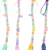 Chaîne De Sucette - Zinaps Dummy Chain 4 Pieces Pearl Dummy Clip Chain Belles Dummy Clips Pour Nouveau-né Bébé Filles Garçons Cadeaux D'anniversaire (WK 02129)