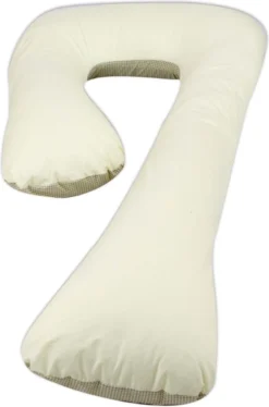 Oreiller De Couchage Latéral - 235 Cm - 100% Coton - à Carreaux Crème Et Beige -Bébé Soldes Boutique 793x1200