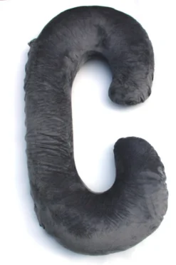 Kussen De Grossesse Forme C Grijs - Comfort By Louter - Enceinte - Oreiller - XL- Multifonctionnel - Ergonomique - Lavable -Bébé Soldes Boutique 796x1200 1