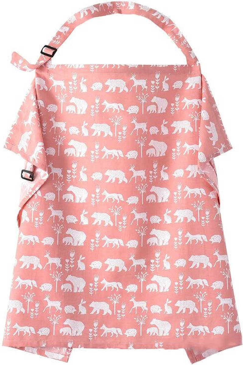 Tissu D'allaitement - Tissu D'allaitement - Tissu De Protection - Animaux Roses