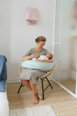 Doomoo Buddy - Coussin D'allaitement Et De Grossesse - Coton Organique - 180cm - Cloudy Kaki -Bébé Soldes Boutique 799x1200 18