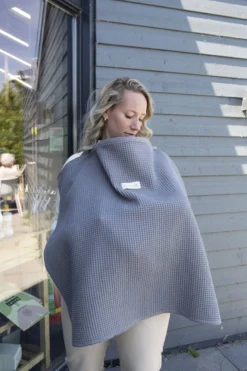 Serviette D'allaitement Moments Premium, OEKO-TEX, Respirante, Gris Foncé, Serviette D'allaitement De Luxe, Tablier D'allaitement, Gaufre, Tissu élégant, -Bébé Soldes Boutique 799x1200 7