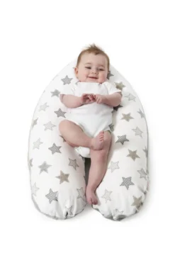 Coussin D'allaitement Snoozzz Coussin De Grossesse Avec Housse Lavable - Gris étoile -185 Cm -Bébé Soldes Boutique 800x1200 31