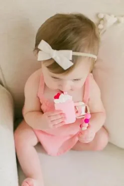 Anneau De Dentition Milkshake Rose Avec Attache-sucette Chaîne Perles Et Clip - Bébé - Sans BPA - Siliconen - 100% Sûr - Anneau De Dentition Rafraîchissant -Bébé Soldes Boutique 800x1200 48