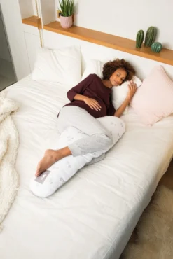 Doomoo Sleepy - Grand Coussin De Grossesse - Remplissage En Fibres - Coton Organique - 35X95X15 Cm - Drops -Bébé Soldes Boutique 801x1200 7