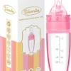 Bébé Biberon Rose Avec Cuillère Avec Bouchon - Cuillère Anti-déversement - Biberon - Biberon Doseur - Cuillère D'alimentation - Biberon Cuillère - Cuillère Pour Bébé - Biberon - Silicone - Sans BPA