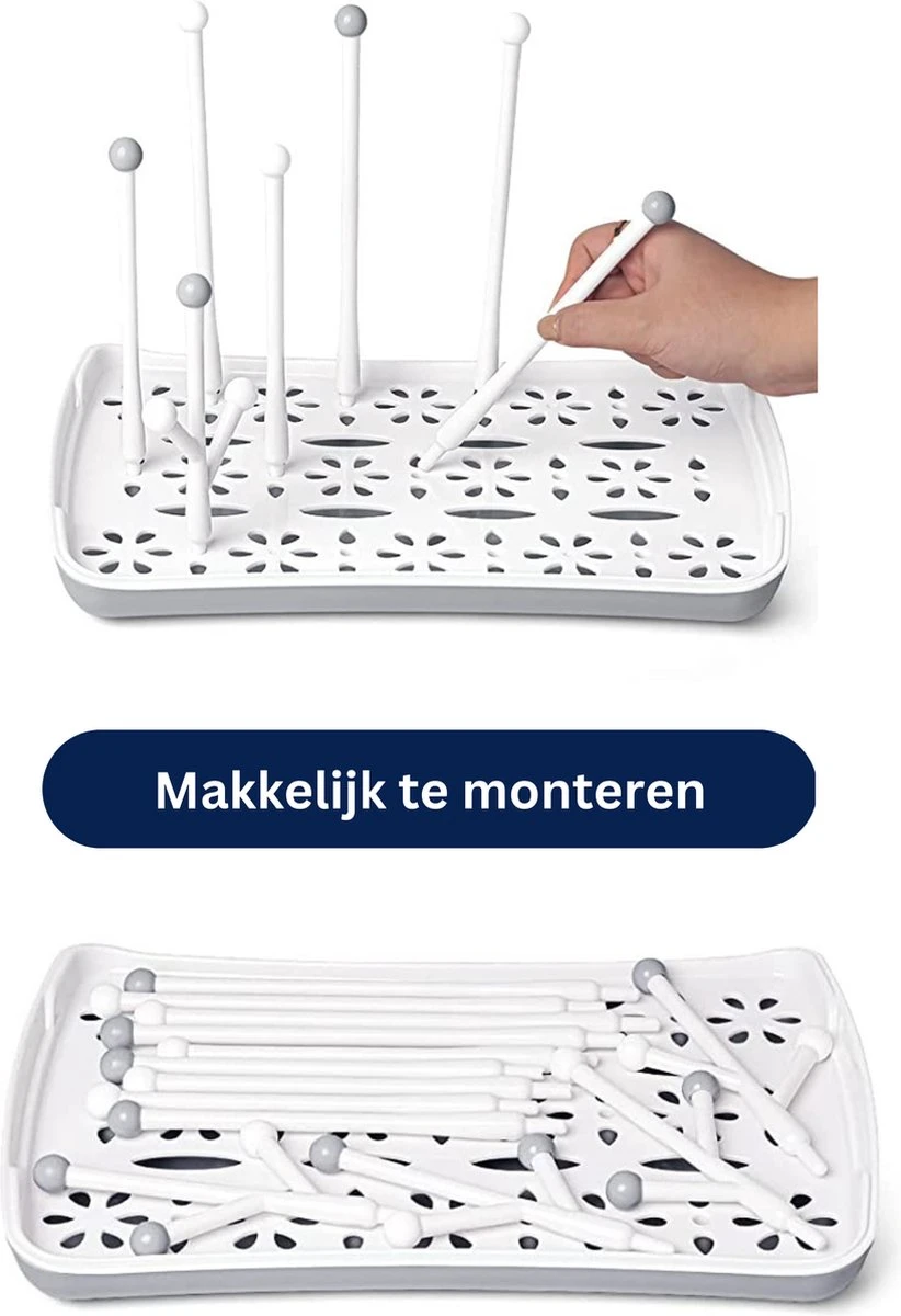 Égouttoir à Bouteilles - Porte- Bébé - Porte Bouteilles - Égouttoir à Biberon - Sèche-biberon - Égouttoir à Biberon - Sèche-biberon 4 Égouttoir à Bouteilles - Porte- Bébé - Porte Bouteilles - Égouttoir à Biberon - Sèche-biberon - Égouttoir à Biberon - Sèche-biberon – Image 4