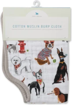 Little Unicorn Petite Licorne | Premium De Qualité Supérieure, 100 % Mousseline De Coton. | Forme Innovante Pour Un Ajustement Supérieur ( Woof )