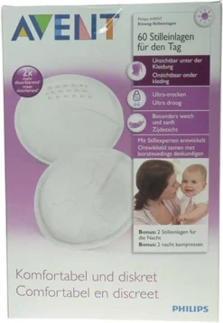 Coussinets D'allaitement Jetables Philips Avent SCF254 / 61 - 60 Pièces -Bébé Soldes Boutique 828x1200 2