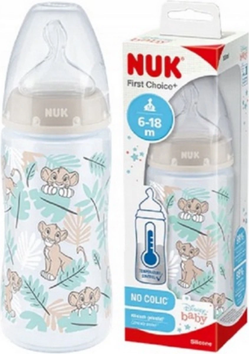 NUK | Disney | PremierChoix+ | Biberon | 6-18 Mois | Taille M | Contrôle De La Température | Ventilation Anti-coliques | 300 Ml | Sans BPA | Thé En Silicone | King Lion 6-18 Mois 2 NUK | Disney | PremierChoix+ | Biberon | 6-18 Mois | Taille M | Contrôle De La Température | Ventilation Anti-coliques | 300 Ml | Sans BPA | Thé En Silicone | King Lion 6-18 Mois – Image 2