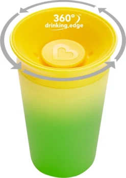 Munchkin Miracle Cup Sippy-changement De Couleur-changement De Couleur Gobelet à Bec Jaune -Bébé Soldes Boutique 849x1200 10