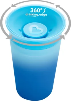 Munchkin Miracle Cup Sippy - Changement De Couleur - 360 Changement De Couleur Gobelet Bleu -Bébé Soldes Boutique 849x1200 11