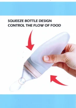 Sans Marque-biberon Souple Avec Cuillère-couverts Bébé/enfant-100ml-sans BPA + 2 Anneaux De Dentition/tétines Fruits Beige -Bébé Soldes Boutique 849x1200 2