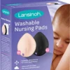 Lansinoh 8 Pièces Compresses Mammaires Lavables Avec Sac à Linge 20387