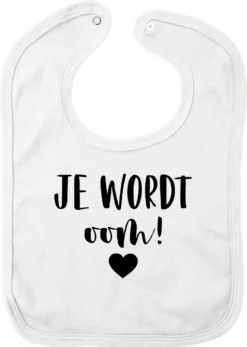 Bavoir Bébé Wit Avec Le Texte "Tu Vas être Tonton !" - Annonce De Grossesse - Annonce De Grossesse - Naissance - Enceinte - Enceinte - En Attente