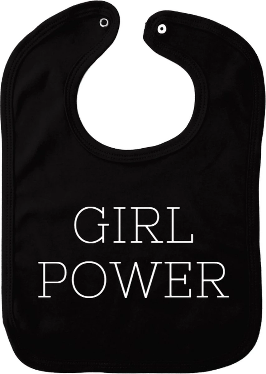 Bavoir Girl Power - Zwart - Cadeau De Maternité - Cadeau De Baby Shower - Noël - Gender Reveal - Sinterklaas - Enceinte - Naissance - Bavoir Avec Bouton Poussoir 1 Bavoir Girl Power - Zwart - Cadeau De Maternité - Cadeau De Baby Shower - Noël - Gender Reveal - Sinterklaas - Enceinte - Naissance - Bavoir Avec Bouton Poussoir