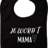 Bavoir Tu Seras Une Maman - Zwart - Cadeau De Maternité - Cadeau De Naissance - Noël - Révélation Du Genre - Saint-Nicolas - Enceinte - Naissance - Bavoir Avec Bouton Poussoir