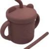 Bébé | Tasse D'exercice | Vaisselle Pour Enfants | Gobelet | Avec Des Pailles | Incassable | Rose