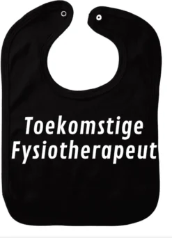 Bavoir Futur Kinésithérapeute - Zwart - Cadeau Maternité - Cadeau Babyshower - Noël - Gender Reveal - Sinterklaas - Enceinte - Naissance - Bavoir Avec Bouton Poussoir