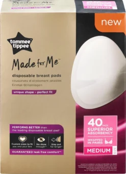 Tommee Tippee Jetables Tommee Tippee Made For Me Pour Un Usage Quotidien, Préformés, Doux, Hautement Absorbants Et étanches, Medium, X 40 -Bébé Soldes Boutique 873x1200