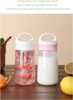 Shaker Protéine Électrique Bouteille Tritan - Mélangeur Portable Spirale Tasse Pré-entrainement Rechargeable Shaker -Bébé Soldes Boutique 876x1200