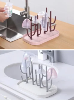 Égouttoir à Biberons - Égouttoir à Vaisselle Avec égouttoir - Égouttoir à Vaisselle - Bébé à Biberons - Porte- Bébé - Blauw -Bébé Soldes Boutique 885x1200