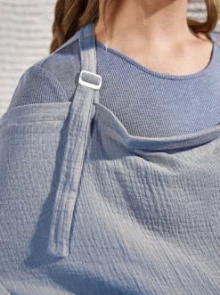 MÉWAVE© | Tissu D'allaitement | Bleu | 75x90cm | Tissu D'alimentation Avec Vue Sur Bébé -Bébé Soldes Boutique 896x1200