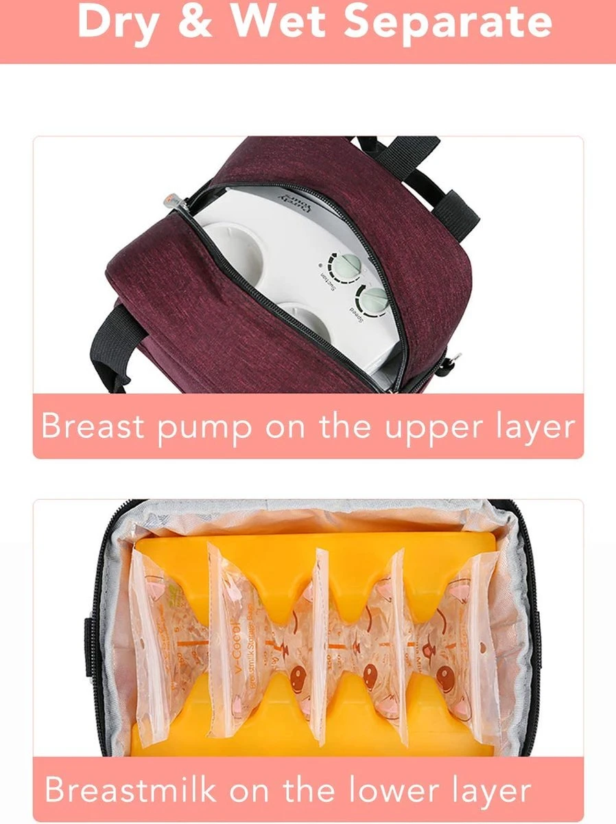 Zyorenc Sac Glacière Lait Maternel Transport Déjeuner Sac Isotherme Biberon Bébé 2 Zyorenc Sac Glacière Lait Maternel Transport Déjeuner Sac Isotherme Biberon Bébé – Image 2