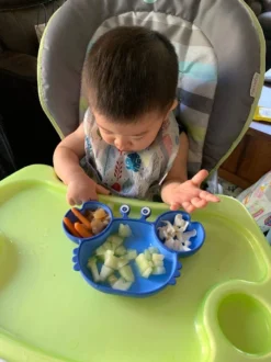 Ventouse En Siliconen Pour Tout-petits – Assiette Et Bol Partagés Pour Bébé Et Tout-petit, S'adapte à La Plupart Des Chaises Hautes, Sans BPA, Passe Au Lave-vaisselle Au Micro-ondes. -Bébé Soldes Boutique 899x1200 134