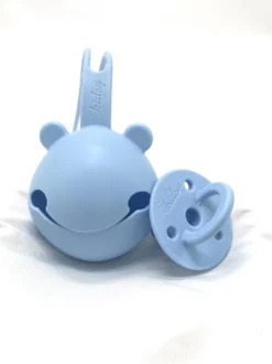 Kidsy - Attache-sucette En Silicone Avec Oreilles - Attache-sucette En Silicone Gratuit - Attache-sucette - Sans BPA - Blauw Ciel Profond -Bébé Soldes Boutique 899x1200 15