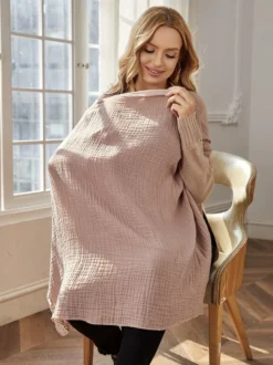 MÉWAVE© | Tissu D'allaitement | Vieux Rose | 75x90cm | Tissu D'alimentation Avec Vue Sur Bébé -Bébé Soldes Boutique 899x1200 67