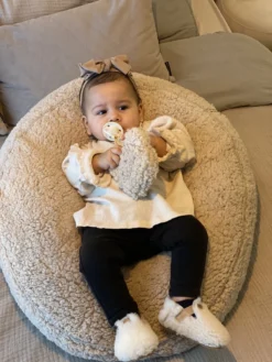 By Nany Teddy Housse Relax Pour Utiliser Le Coussin D'allaitement Teddy / Daim Vert Double Face